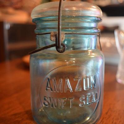 Blue Amazon Swift Seal Top Jar
