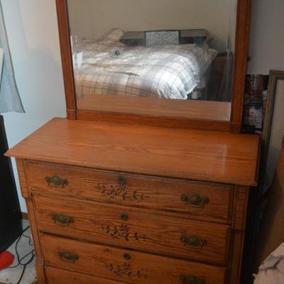 Antique Dresser w/ Mirror