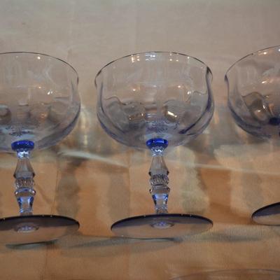 Set of Blue Glasses