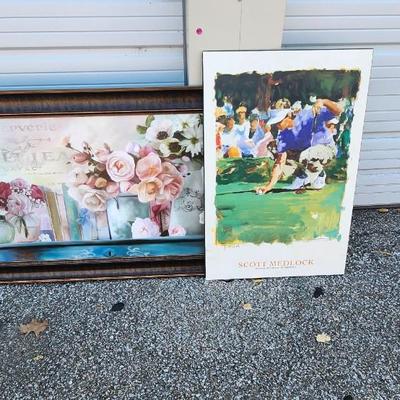 Wall art lot included Scott Medlock Bruce McGaw Graphics