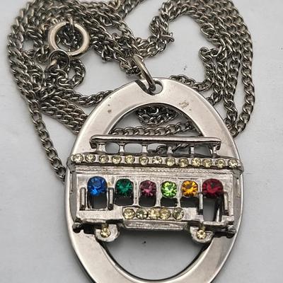 Copper & Wood Box With Various Pendant-Style Necklaces