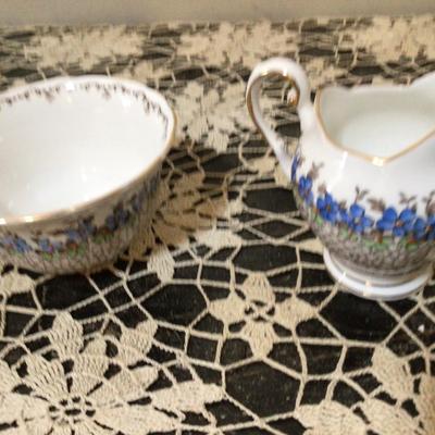 Large Pitcher and Tuscan England Cream and Sugar