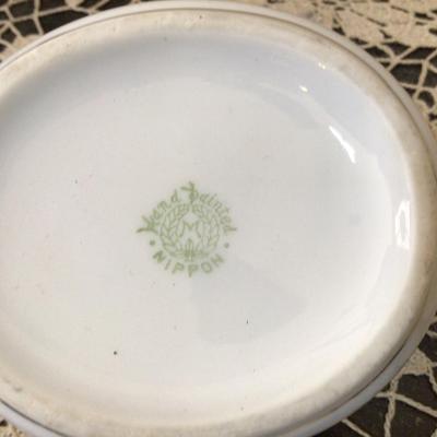 Nippon Sugar Bowl, Noritake Tray, Pitcher Fruit Pattern.