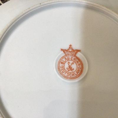 Set 4 Duetschland Bread Plates, Mini Tea Set