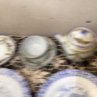 Set 4 Duetschland Bread Plates, Mini Tea Set