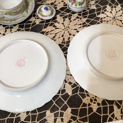 Set 4 Duetschland Bread Plates, Mini Tea Set