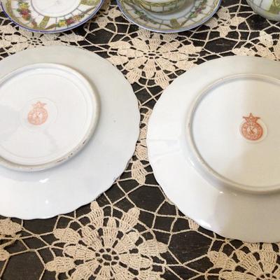 Set 4 Duetschland Bread Plates, Mini Tea Set