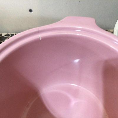 Lenox Set of Two Vases and Pink and Black Small Casserole