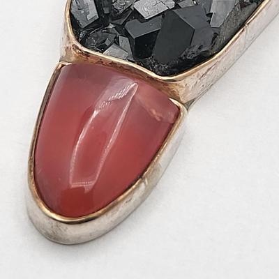 Amazing Large Three Stone Pendant 925