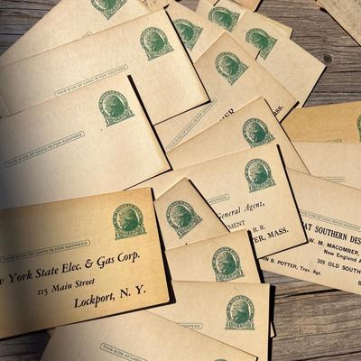 Lot of Antique c. 1900-1925 Postal Cards Ephemera - Some Uncirculated