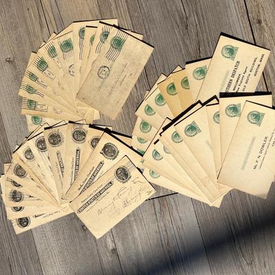 Lot of Antique c. 1900-1925 Postal Cards Ephemera - Some Uncirculated