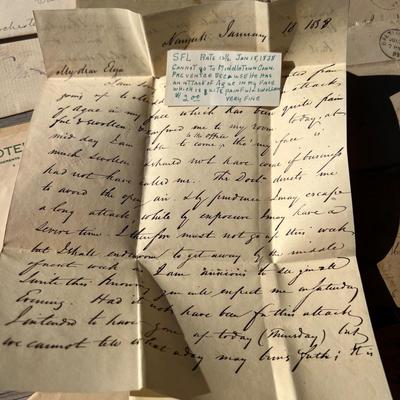 Antique Lot 1800’s Stamped Letters Ephemera - Earliest 1827