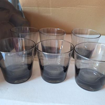 6 Pc. Smoke Glass High Balls