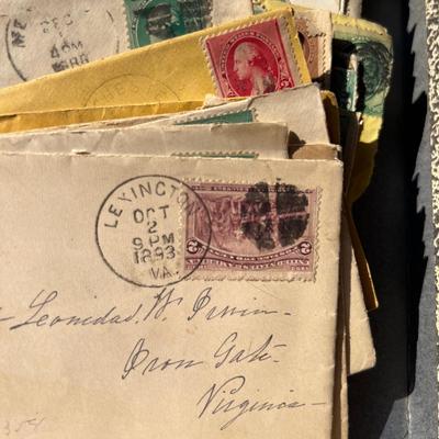 Antique Lot 1800’s Stamped Envelopes Ephemera