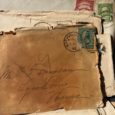 Antique Lot 1800’s Stamped Envelopes Ephemera