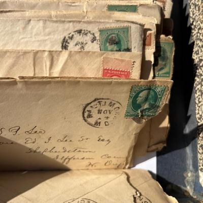 Antique Lot 1800’s Stamped Envelopes Ephemera