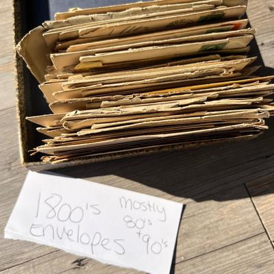 Antique Lot 1800’s Stamped Envelopes Ephemera