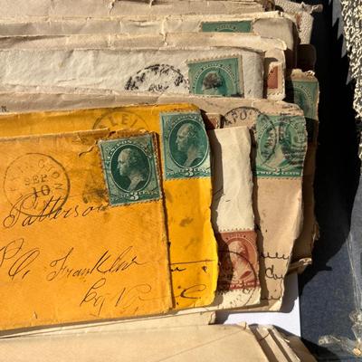 Antique Lot 1800’s Stamped Envelopes Ephemera