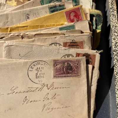 Antique Lot 1800’s Stamped Envelopes Ephemera