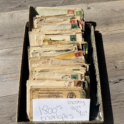 Antique Lot 1800’s Stamped Envelopes Ephemera