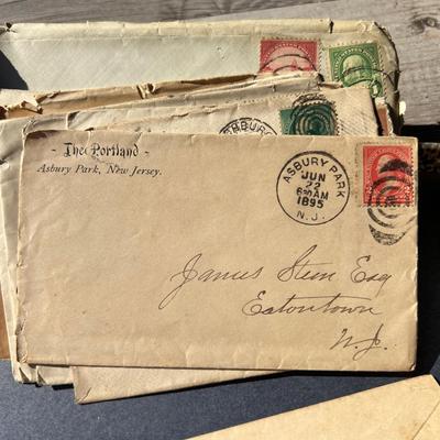 Antique Lot 1800’s Stamped Envelopes Ephemera