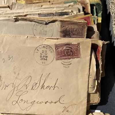 Antique Lot 1800’s Stamped Envelopes Ephemera