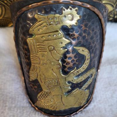 LARGE CUFF BRACELET AND 4 NECKLACES