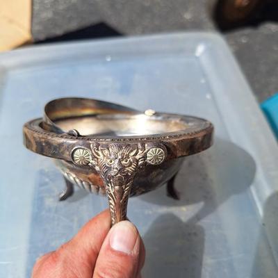 Silver Plated Dome Roll Top