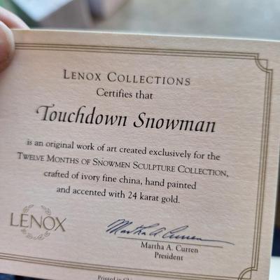 Lenox Snowman Calender