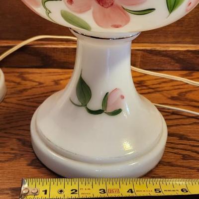 Vintage Set of 2 Gone with The Wind Lamps | Parlor Lamp | Hurricane Lamp | Table Lamp