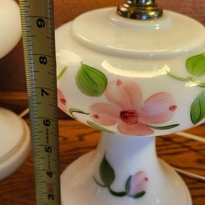 Vintage Set of 2 Gone with The Wind Lamps | Parlor Lamp | Hurricane Lamp | Table Lamp