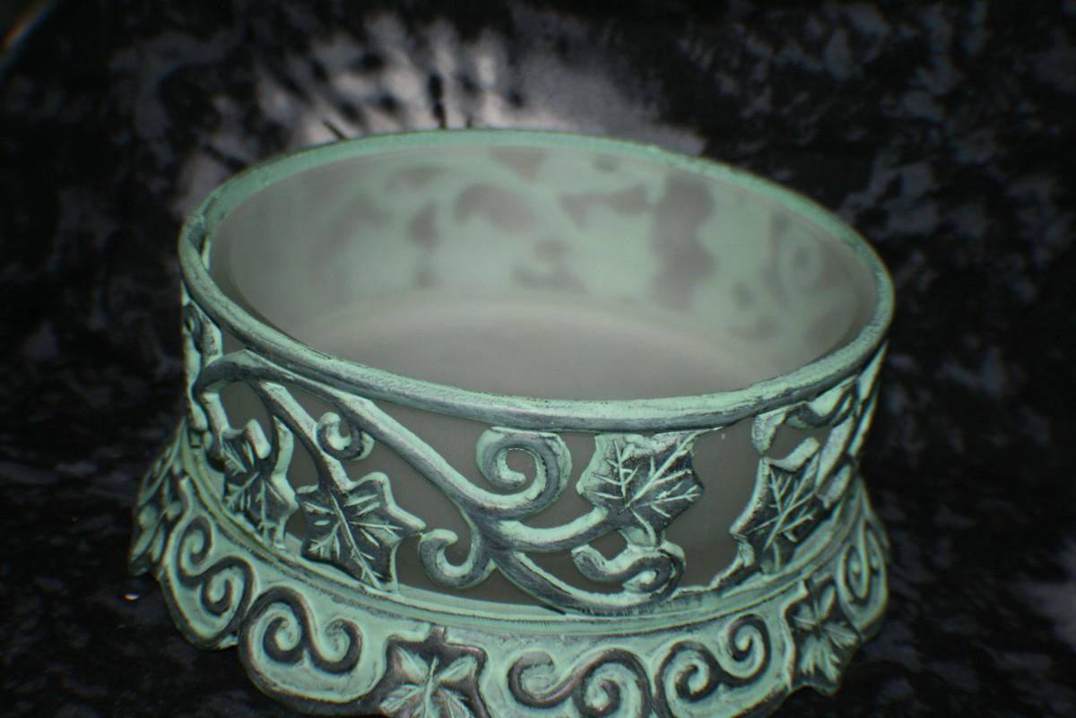 Partylite Ivy Garden 3 wick Candle Holder