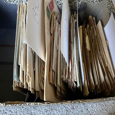 Antique Lot c. 1900-1940s Stamped Envelopes Ephemera