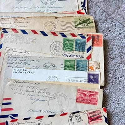 Antique Lot c. 1900-1940s Stamped Envelopes Ephemera