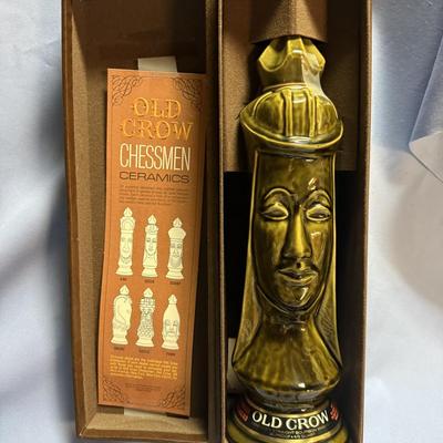 Old Crow-limited edition-chessmen-dark queen