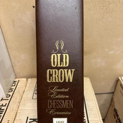 Old Crow-limited edition-chessmen-light castle