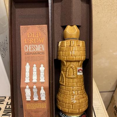 Old Crow-limited edition-chessmen-light castle