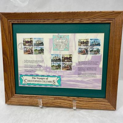 Framed Postage Stamps: The Voyages of Christopher Columbus