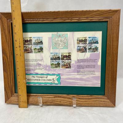 Framed Postage Stamps: The Voyages of Christopher Columbus