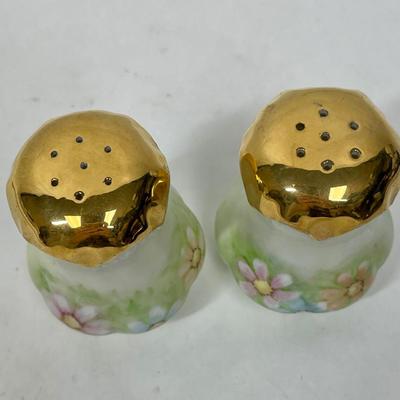 Vintage Hand-painted Salt & Pepper Shakers Porcelain Ceramic