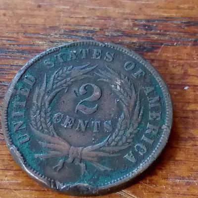 LOT 148 - 1864 TWO CENT COIN