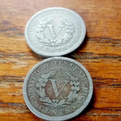 LOT 154 - TWO EARLY NICKELS