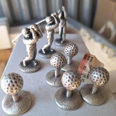 Pewter Golf Lot 8pc