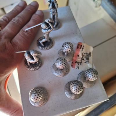 Pewter Golf Lot 8pc