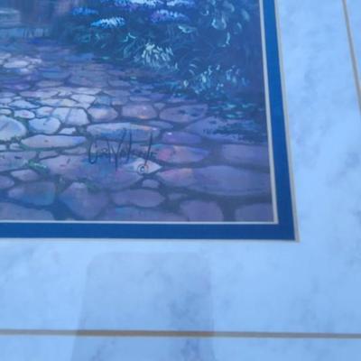 Wall Art Large Oil Painting Vintage, Sign By Austin