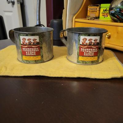 Vintage/Antique Ponderosa Metal Cups