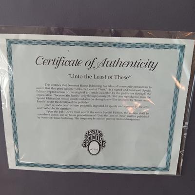 "UNTO THE LEAST OF THESE" SPECIAL EDITION SIGNED PRINT BY G. HARVEY