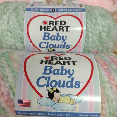 Red Heart Baby Clouds Yarn- Assorted Colors (#4)