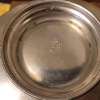 Vintage/Antique Stamped Pewter Entryway Dish