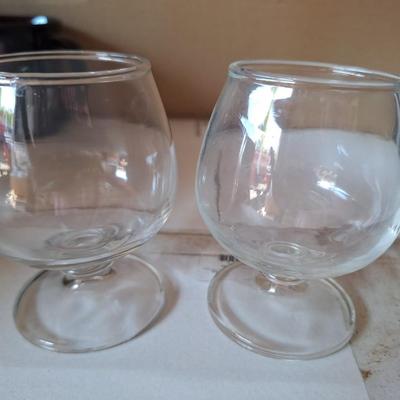 2 Glass Goblets